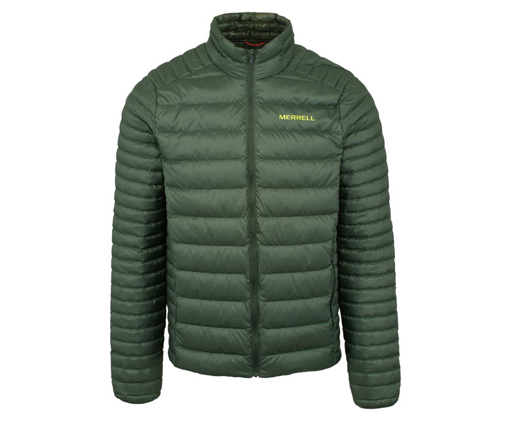 Merrell Jackets Olive - Ridgevent™ Thermo - Mens 74EXKGRDJ